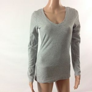 Ambiance Women's Sweater Gray Size M V-Neck